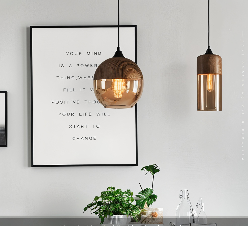 LoftRay – Retro Glas-Hängeleuchte im nordischen Loft-Stil