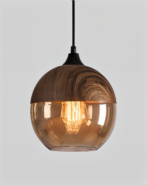 LoftRay – Retro Glas-Hängeleuchte im nordischen Loft-Stil