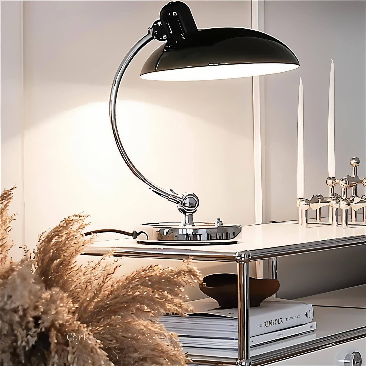 Minimalistische Tischlampe Im Retro-Stil