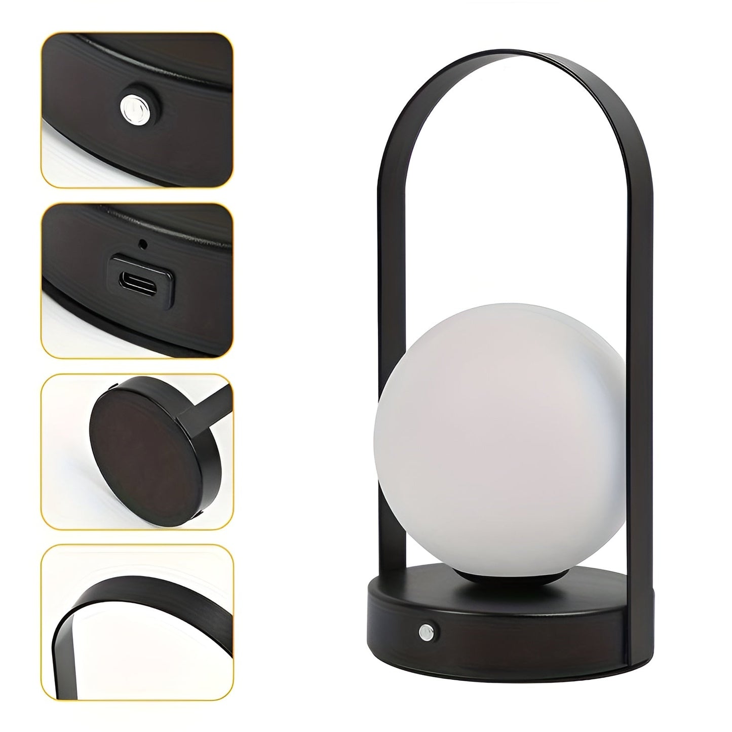 LumiSphere LED Lampe – Kabellos & Wiederaufladbar