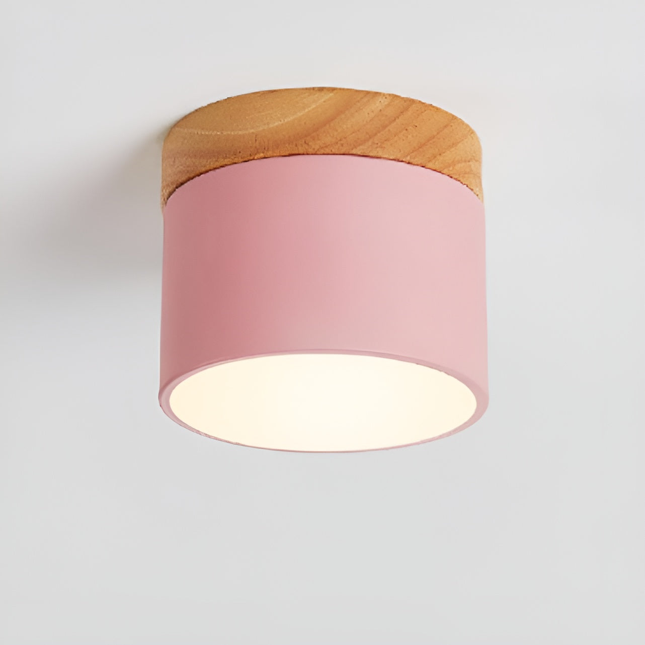 Pastel Shine - Macaron Holzmaserung Lampe