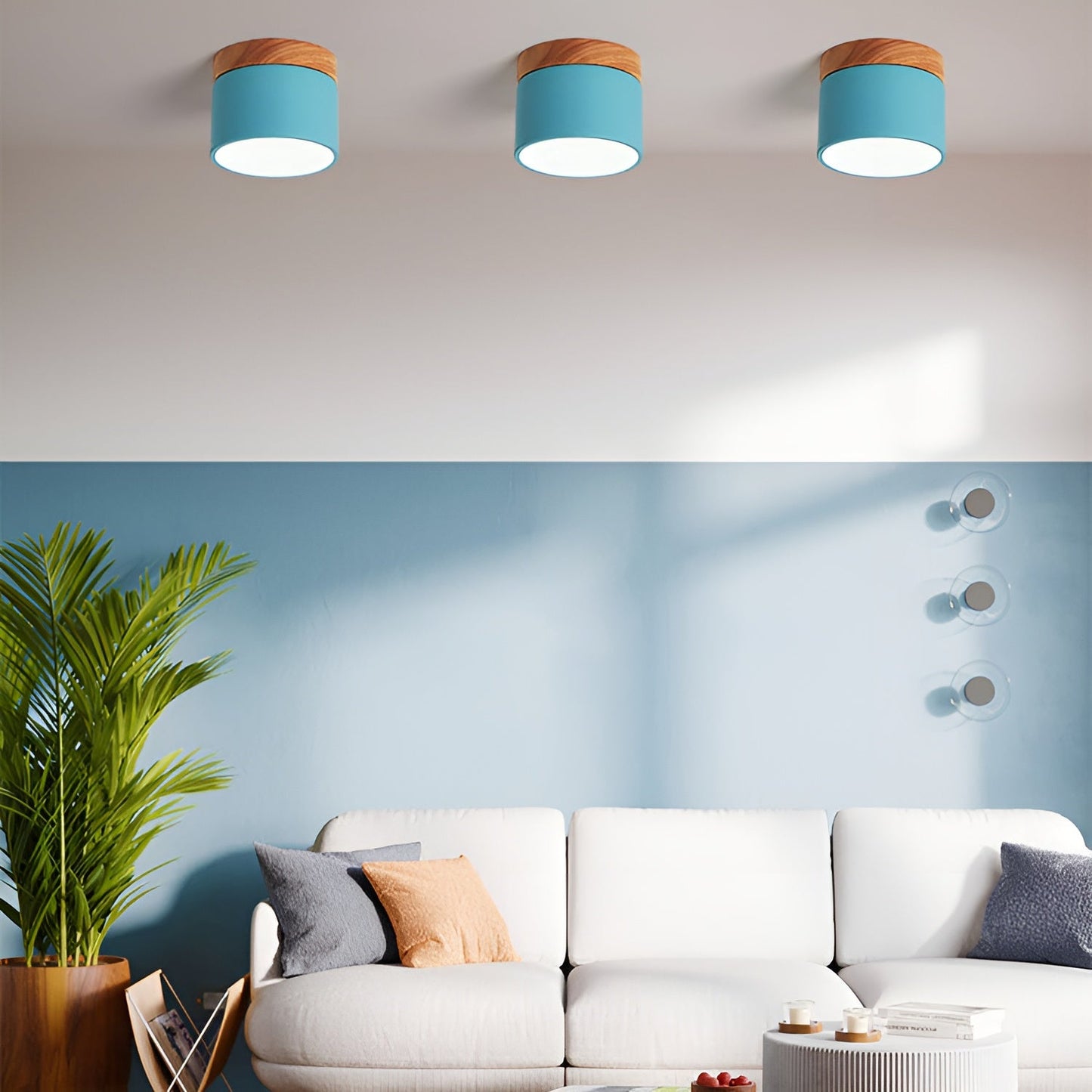 Pastel Shine - Macaron Holzmaserung Lampe