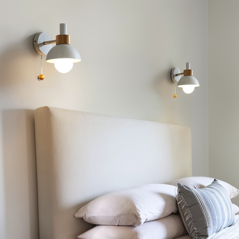 Candy Glow - Macaron-Wandleuchte aus Holz