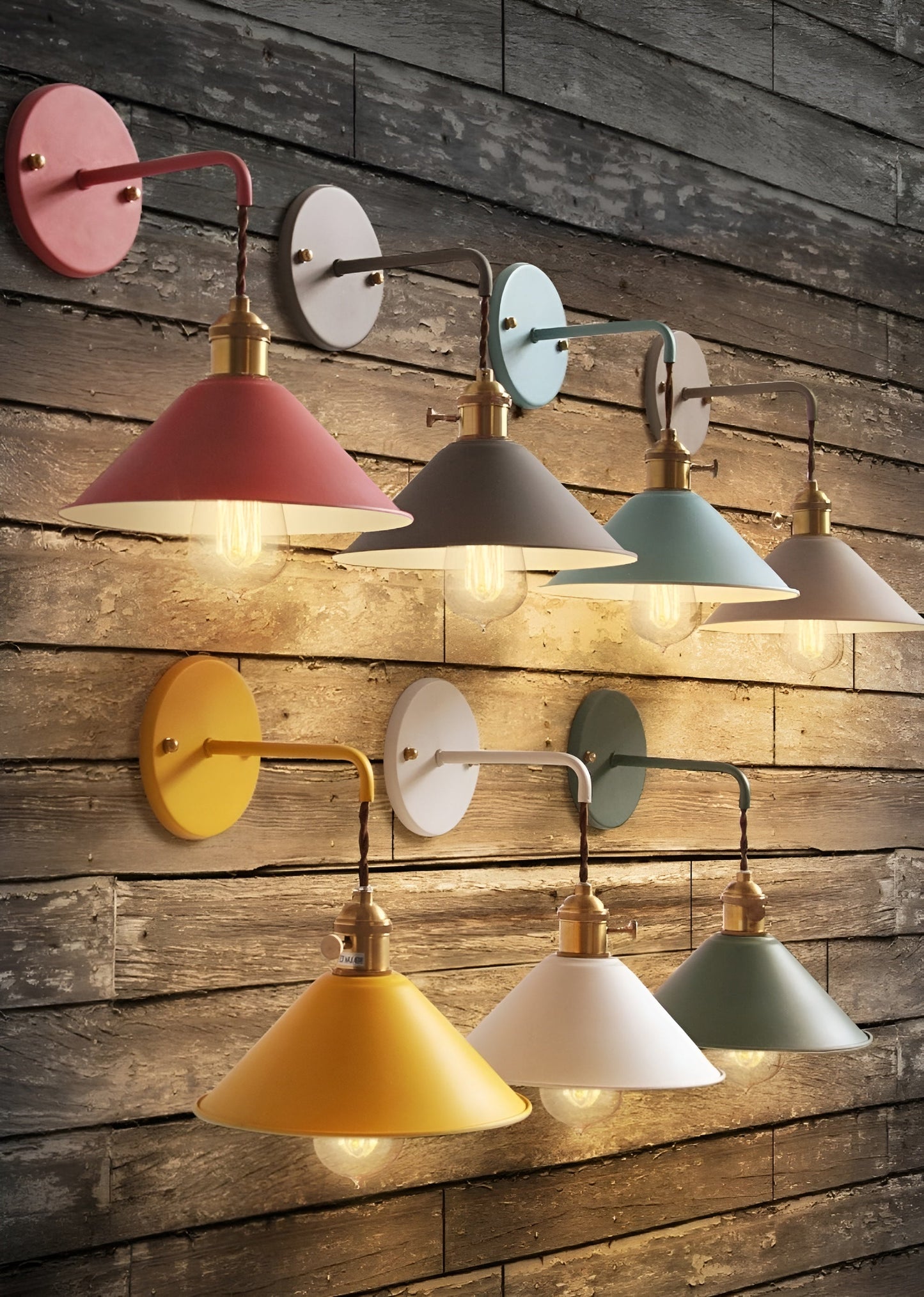 VintageCone Wandlampe – Metalllampe im Retro-Stil