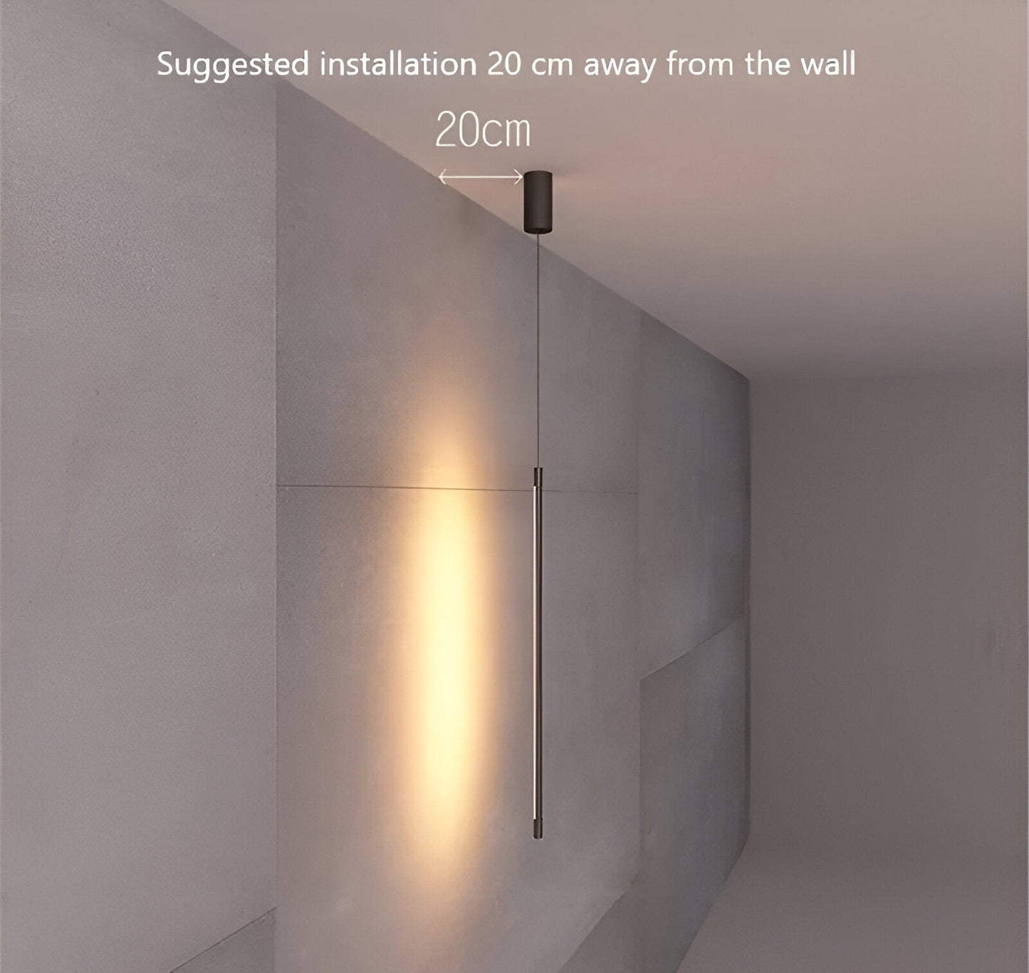LineGlow – Minimalistische Schwarze LED-Pendelleuchte im Designerlook