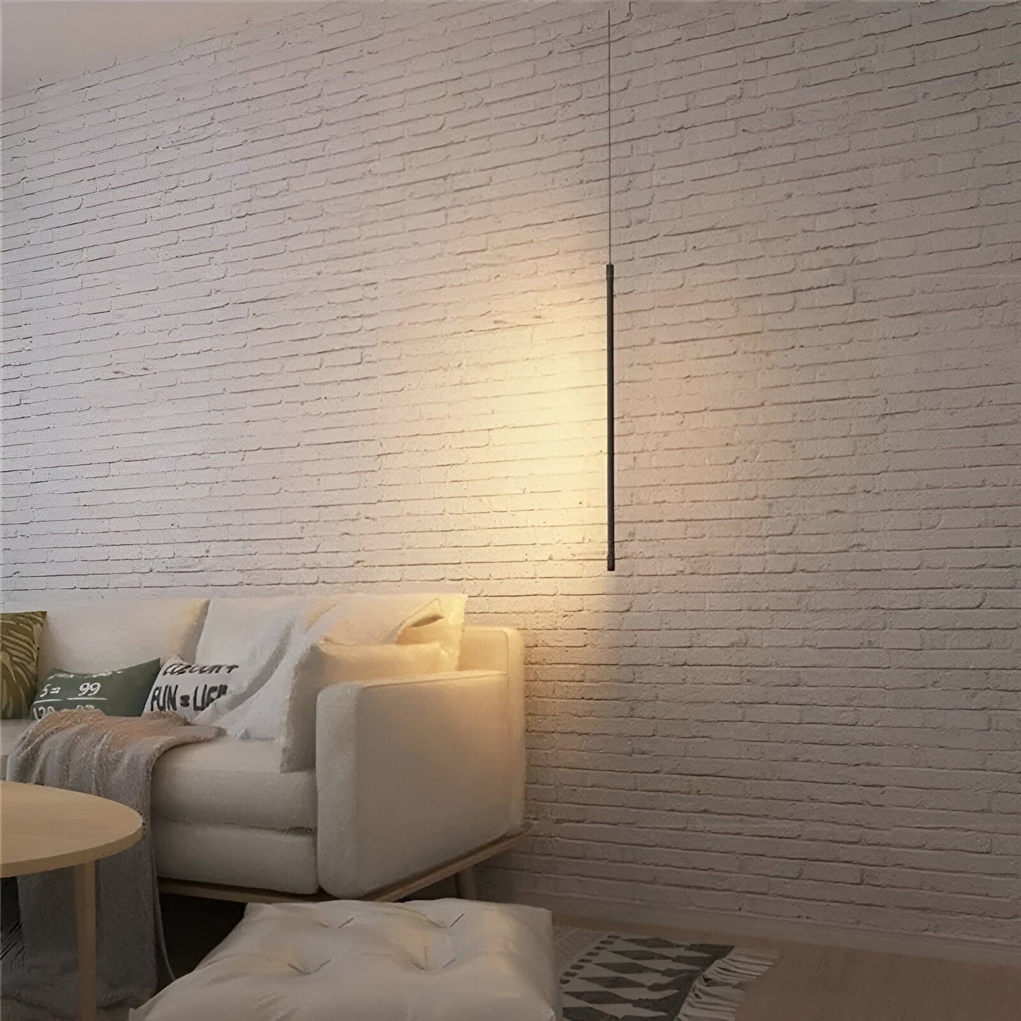 LineGlow – Minimalistische Schwarze LED-Pendelleuchte im Designerlook