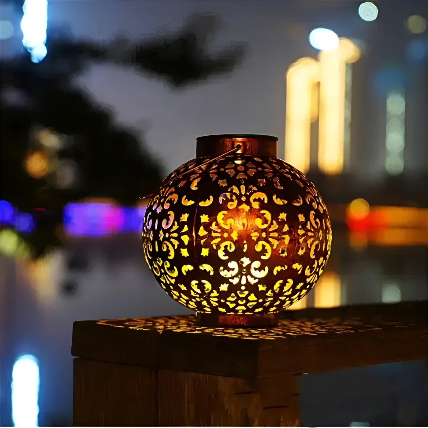 SolarCove – Wetterfeste Vintage-Solar-Außenlampe mit warmem Licht