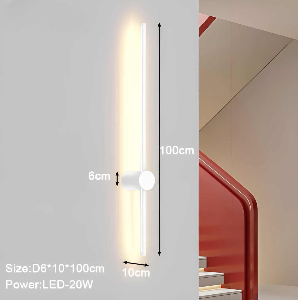 NordLine – Skandinavische Lineare LED-Wandleuchte mit klarer Form