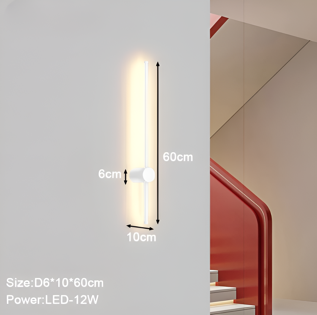 NordLine – Skandinavische Lineare LED-Wandleuchte mit klarer Form