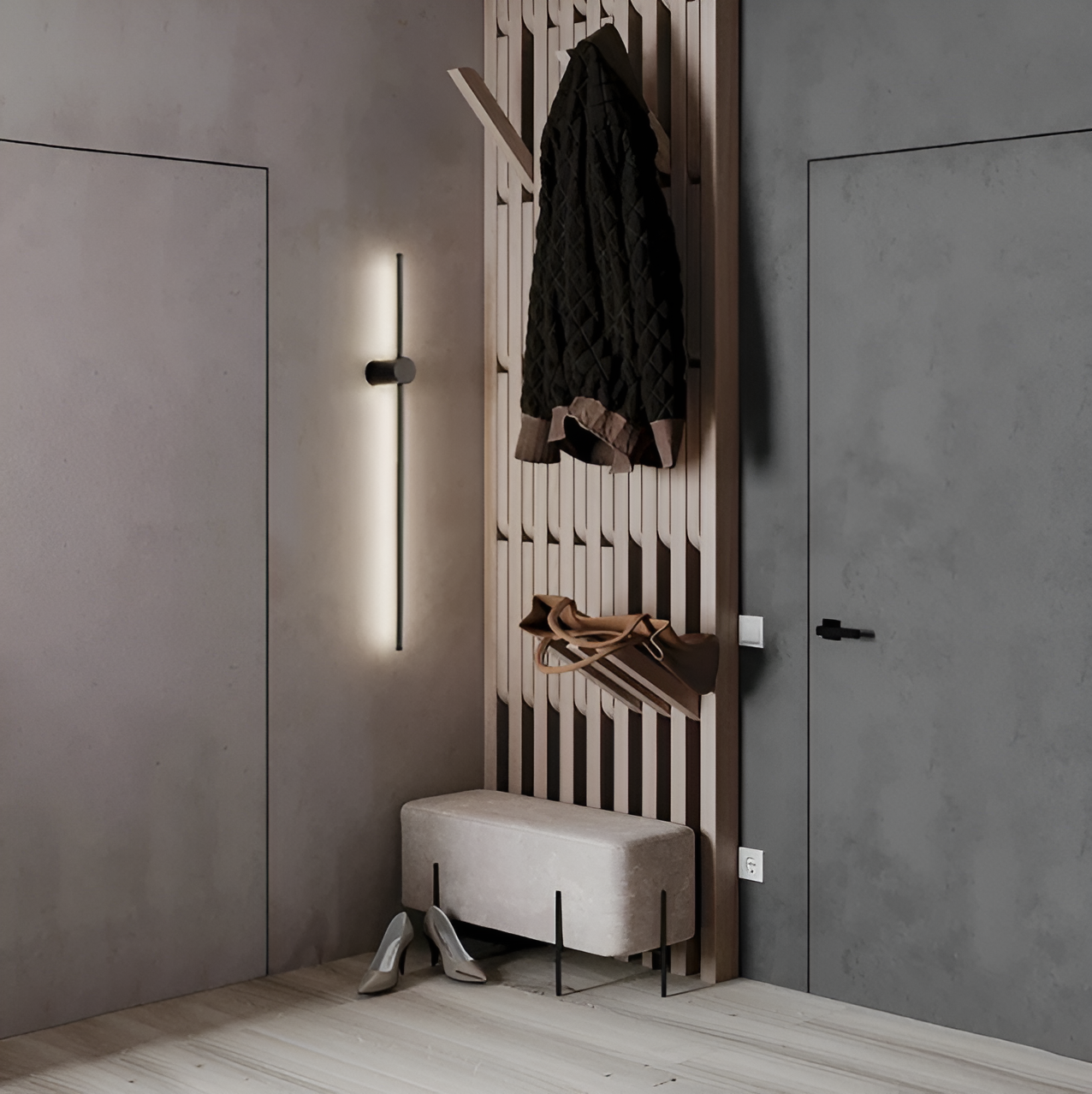 NordLine – Skandinavische Lineare LED-Wandleuchte mit klarer Form