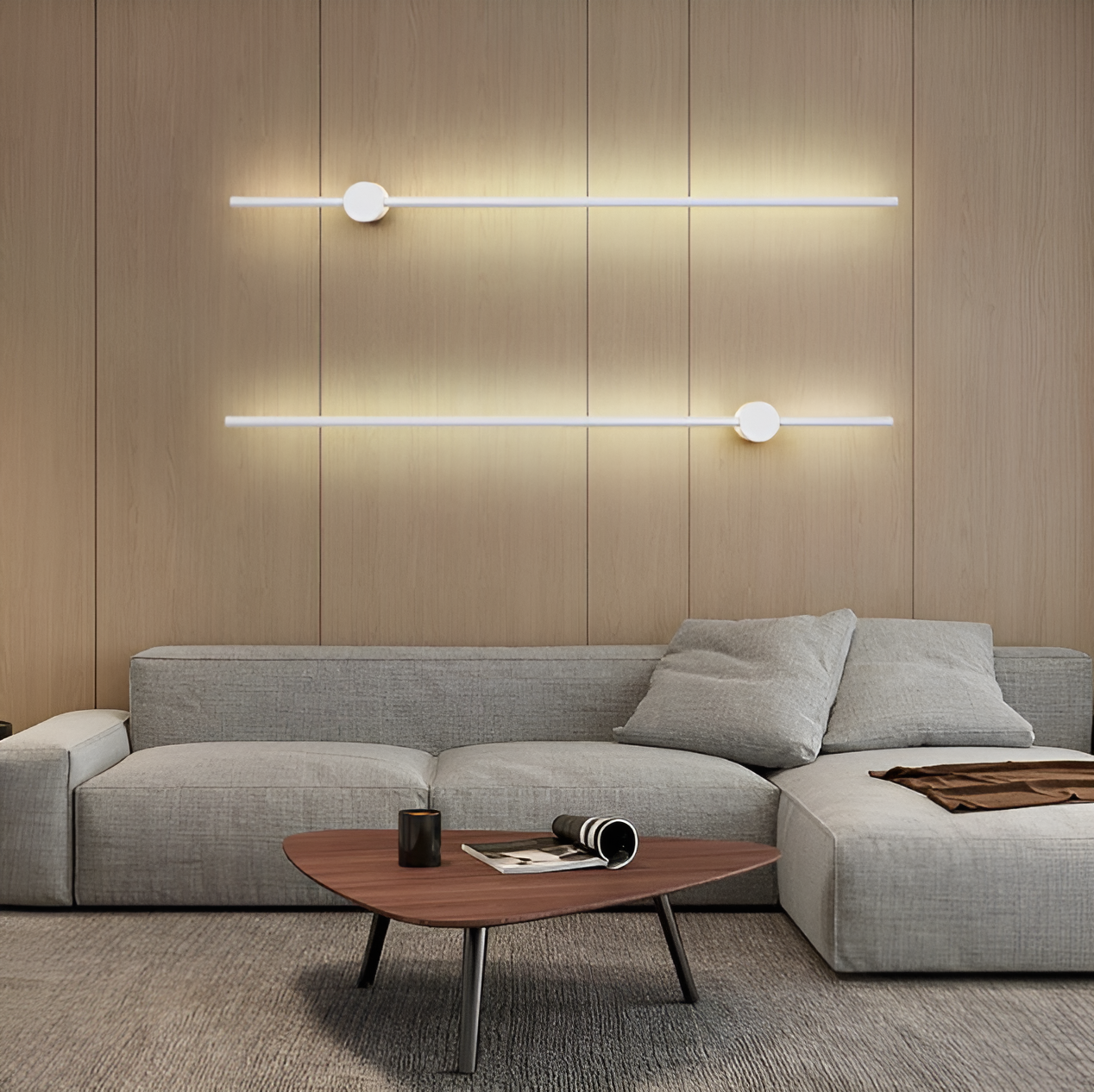 NordLine – Skandinavische Lineare LED-Wandleuchte mit klarer Form