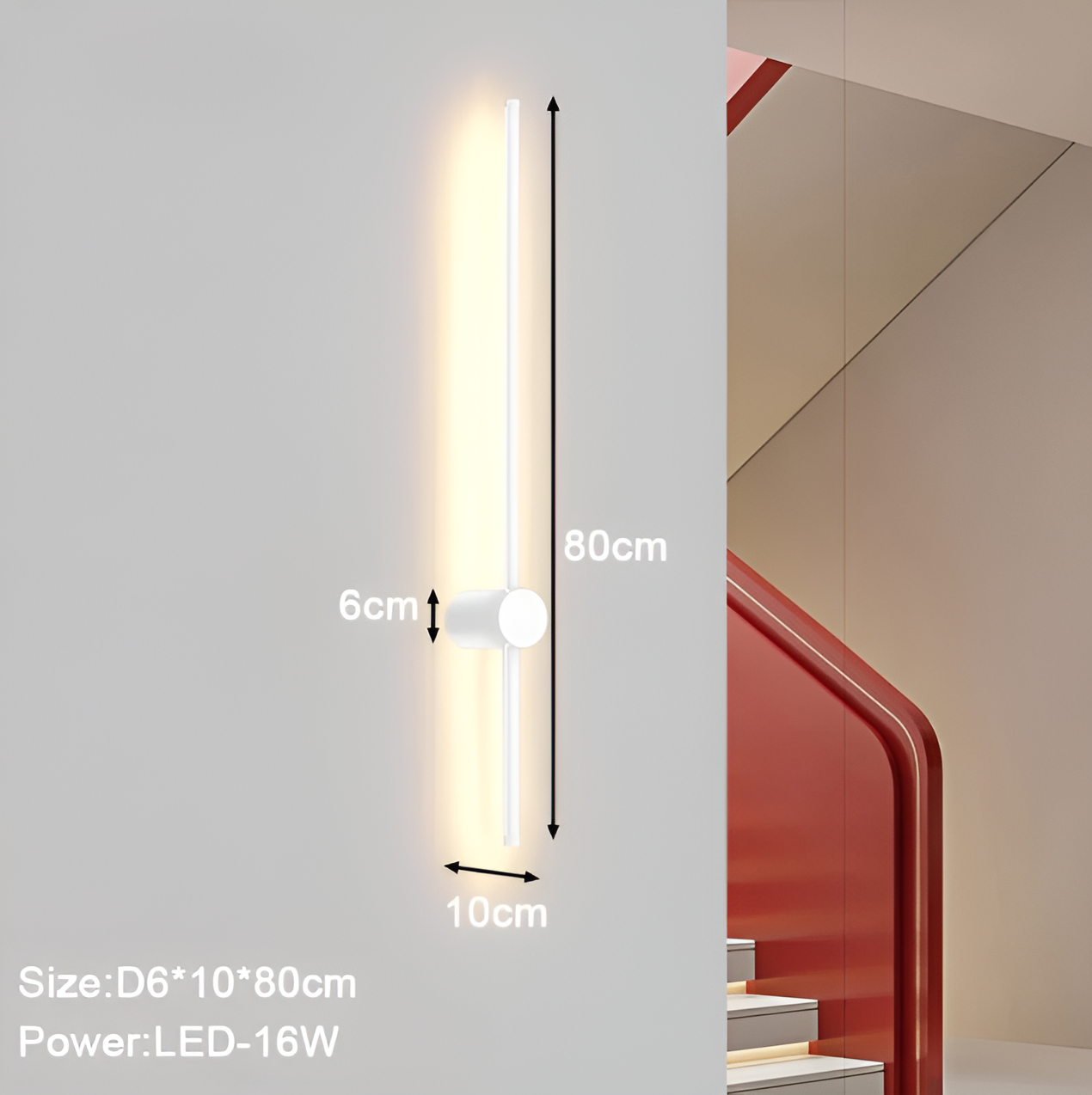 NordLine – Skandinavische Lineare LED-Wandleuchte mit klarer Form