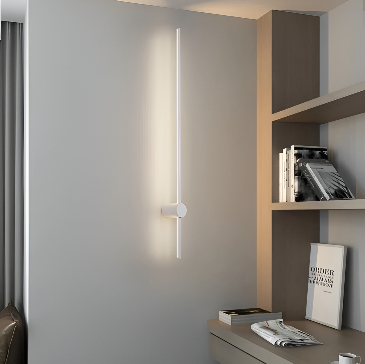 NordLine – Skandinavische Lineare LED-Wandleuchte mit klarer Form