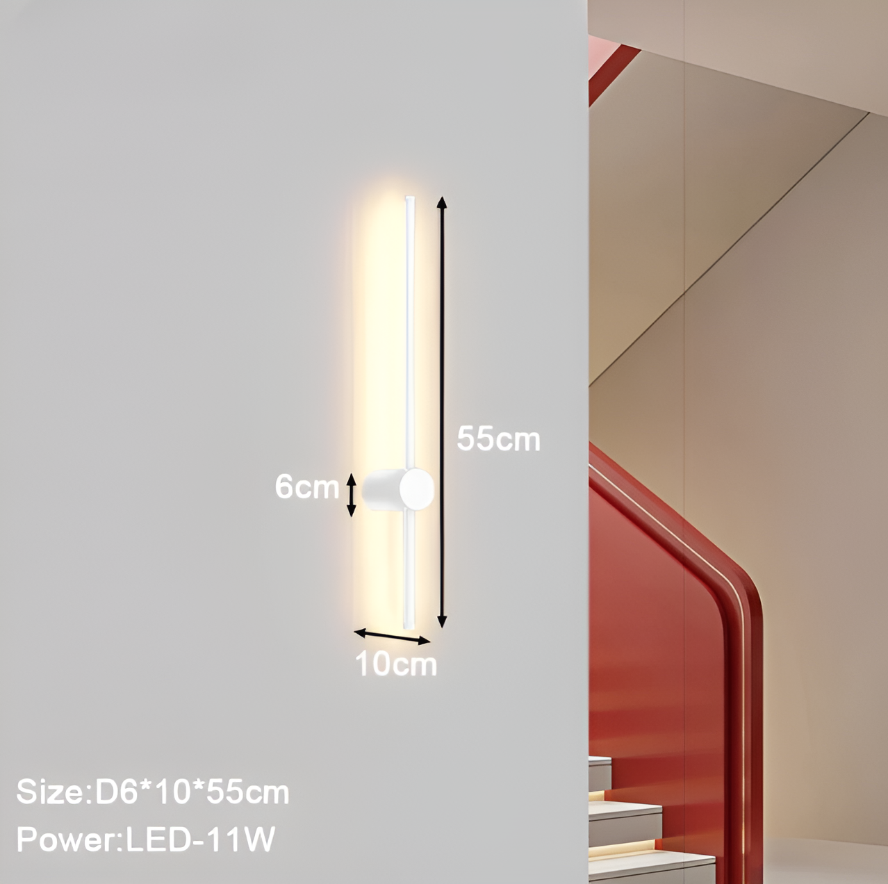 NordLine – Skandinavische Lineare LED-Wandleuchte mit klarer Form
