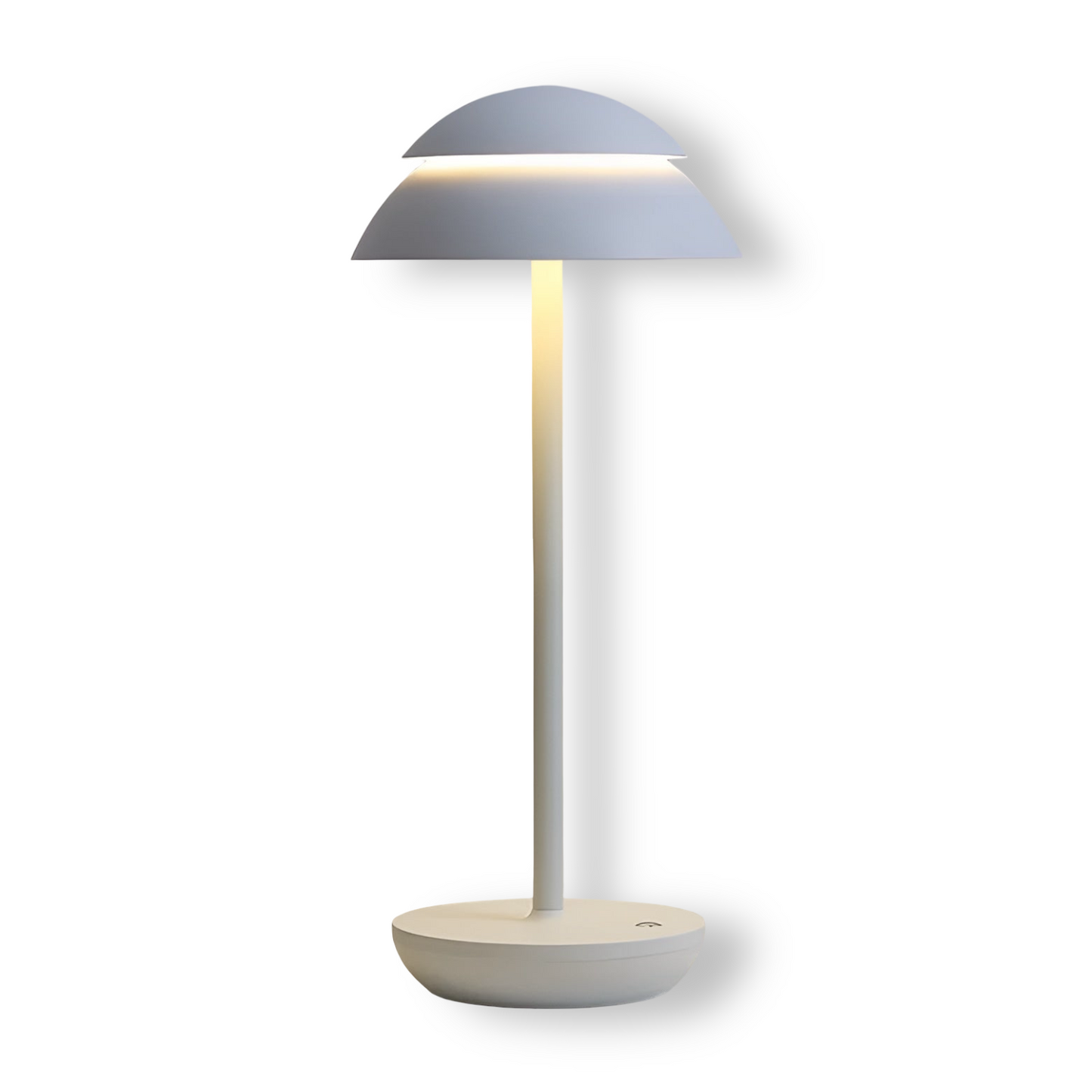 LumiShade – Kabellose LED Tischlampe mit Schirm in schlankem Design