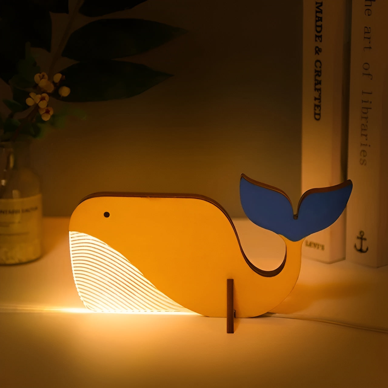 Mara – Tierisches Holz-Acryl LED Nachtlicht