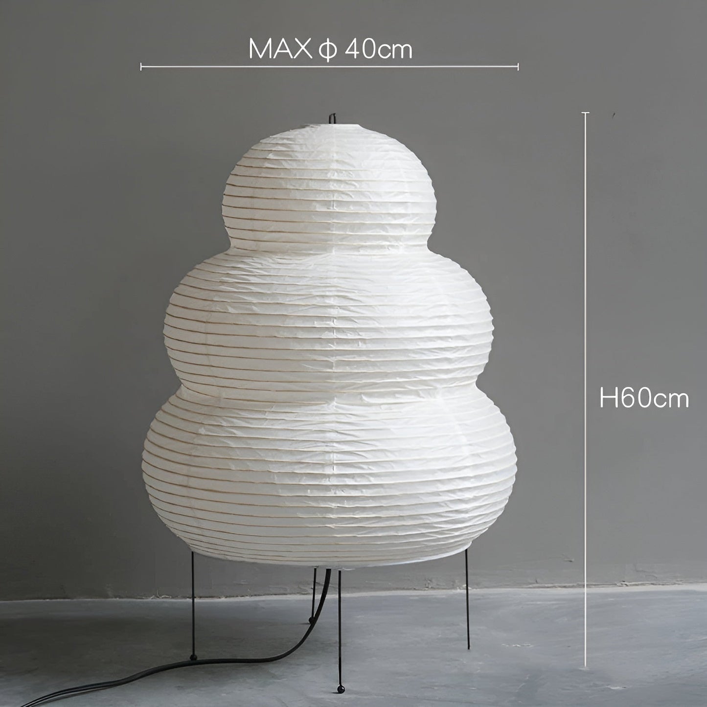 Japanischer Stil – Reispapier-Kunstlampe