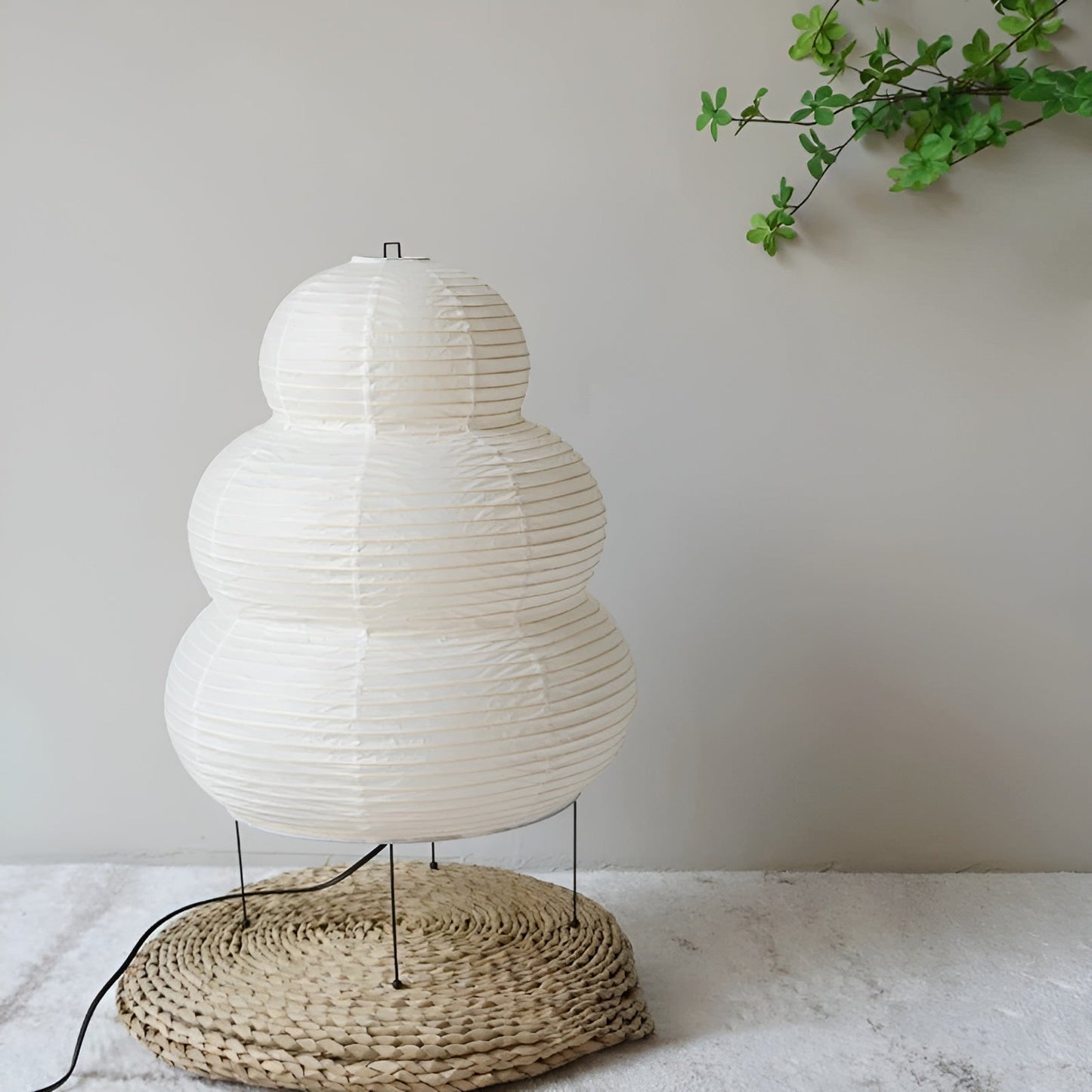 Japanischer Stil – Reispapier-Kunstlampe