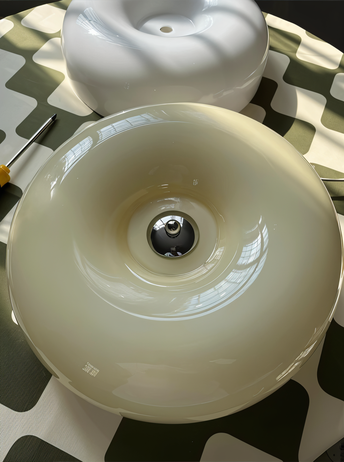 Donut Hängelampe Creme Deckenlampe