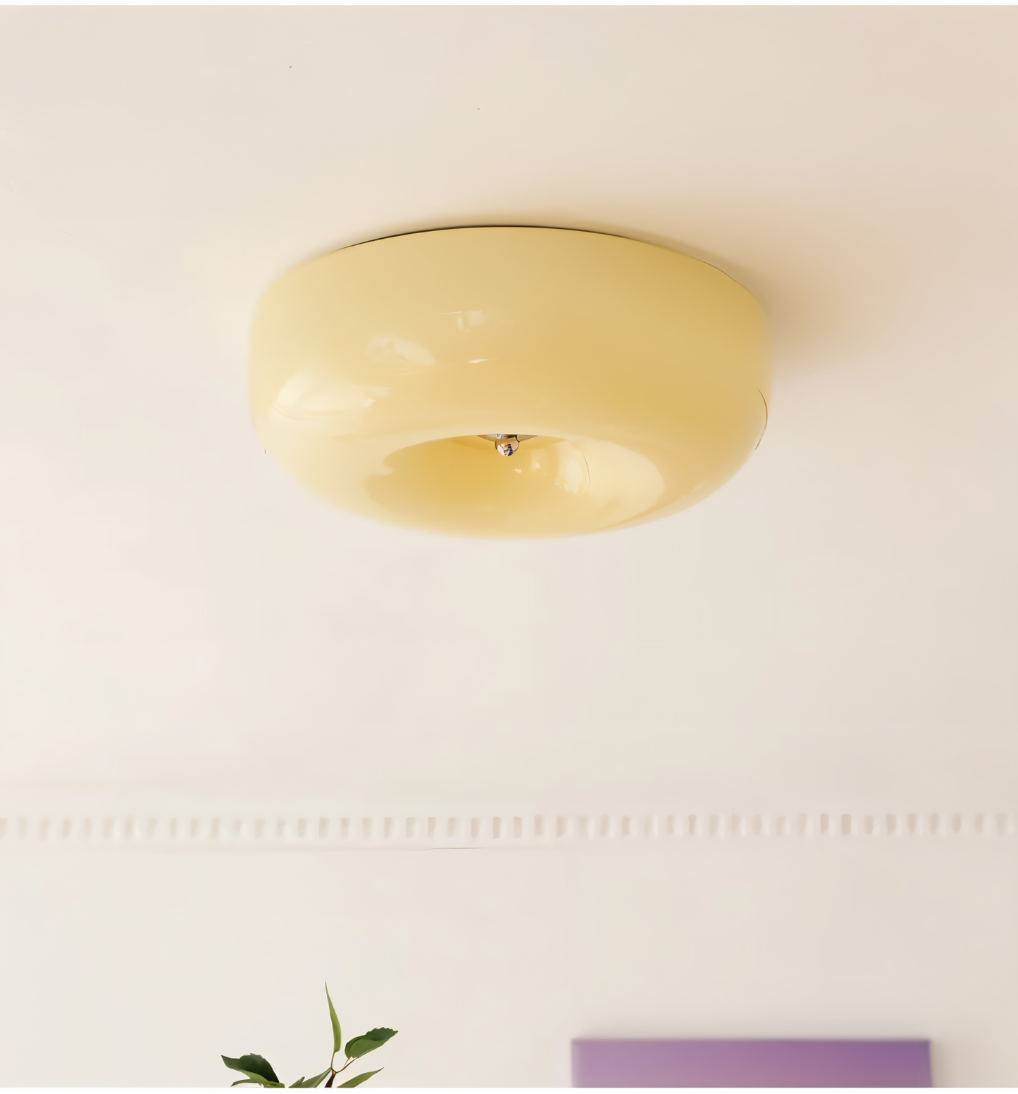 Donut Hängelampe Creme Deckenlampe