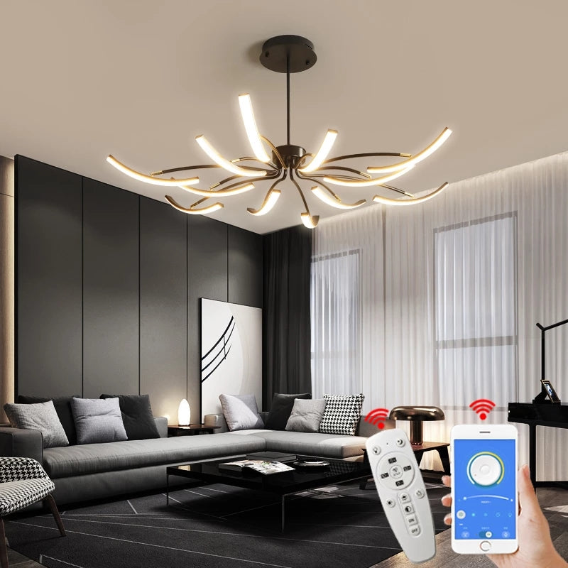 Lustra – Moderne Lampe für die Decke mit stilvollem Look für schicke Wohnbereiche