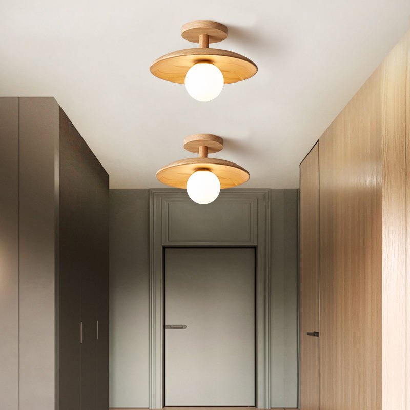 ZenLicht – Japanisch inspirierte Deckenleuchte aus Naturmaterialien