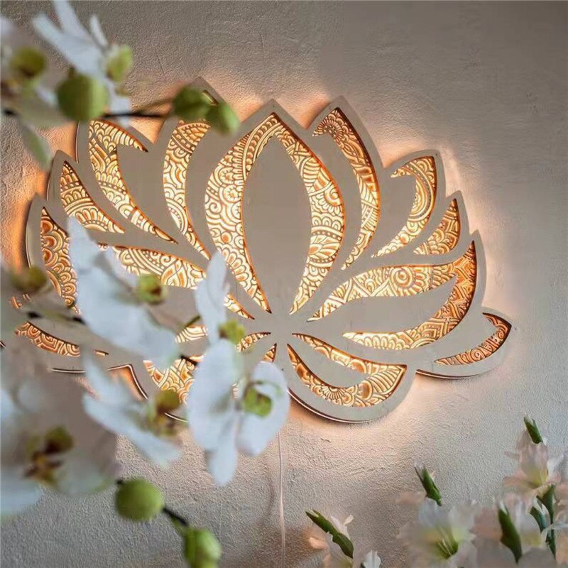 LichtLotus – Spirituelle Mandala-Wandleuchte mit sanftem LED-Schimmer