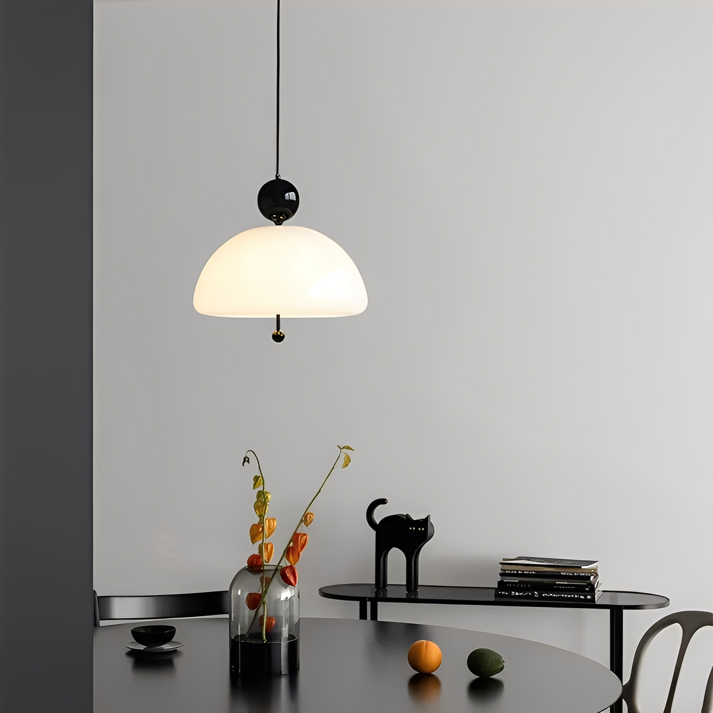 Ruffa – Vintage Glas-Leuchter im skandinavischen Stil