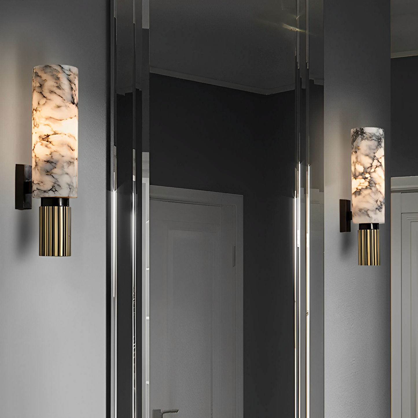 Valeria – Wandlampe in Marmoroptik für edle Akzente