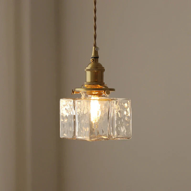 Farrah - Moderne Glas-Hängelampe im Retro-Look