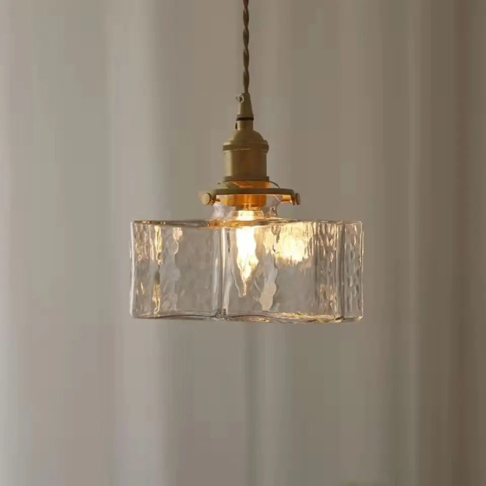 Japanische Retro-Glas-Hängelampe