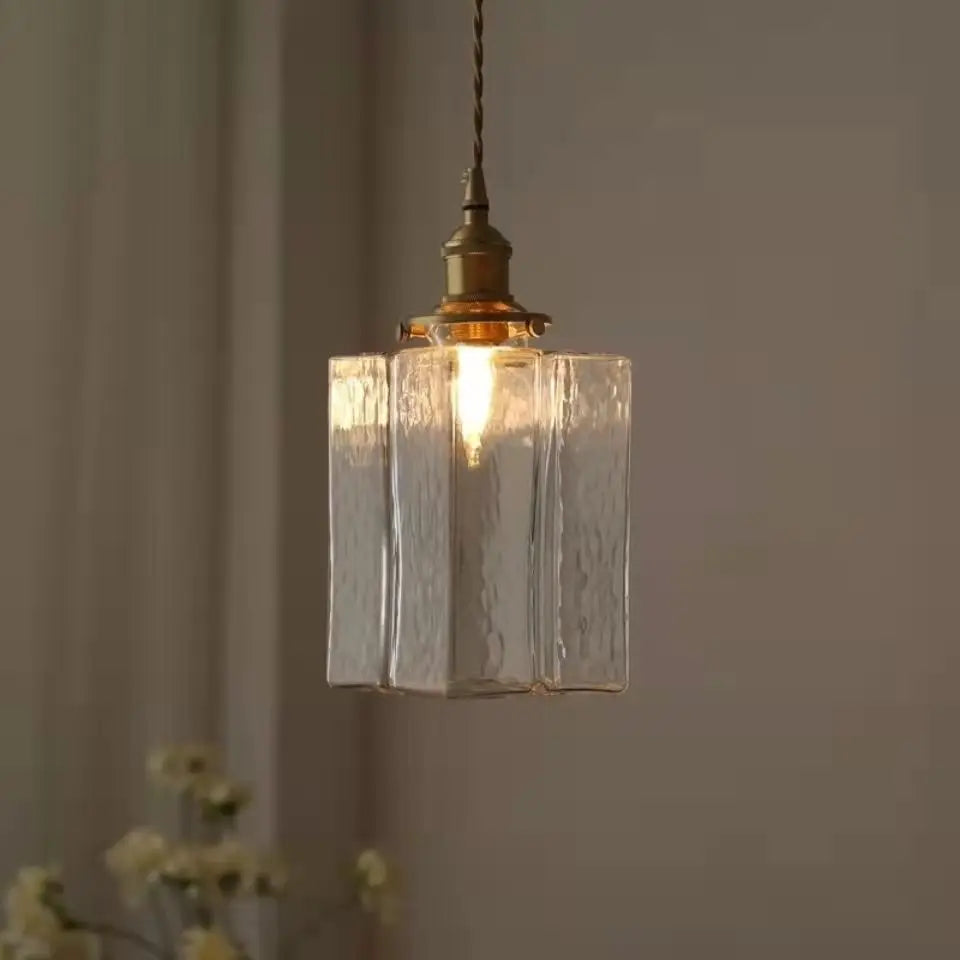 Japanische Retro-Glas-Hängelampe