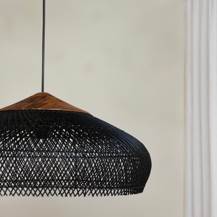 Ella – Asiatische Rattan-Deckenlampe
