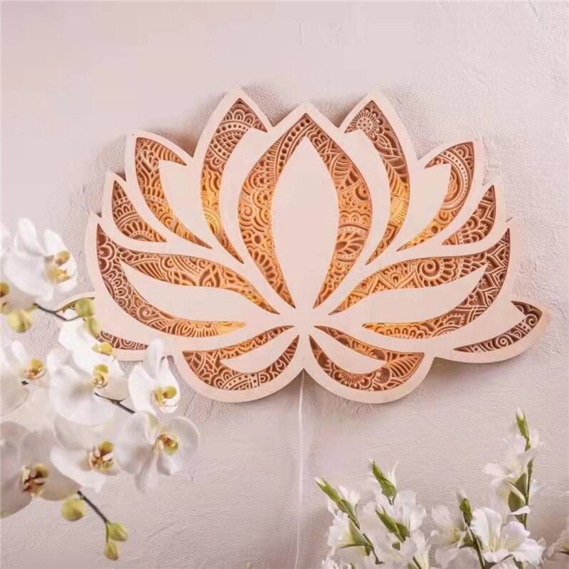 LichtLotus – Spirituelle Mandala-Wandleuchte mit sanftem LED-Schimmer