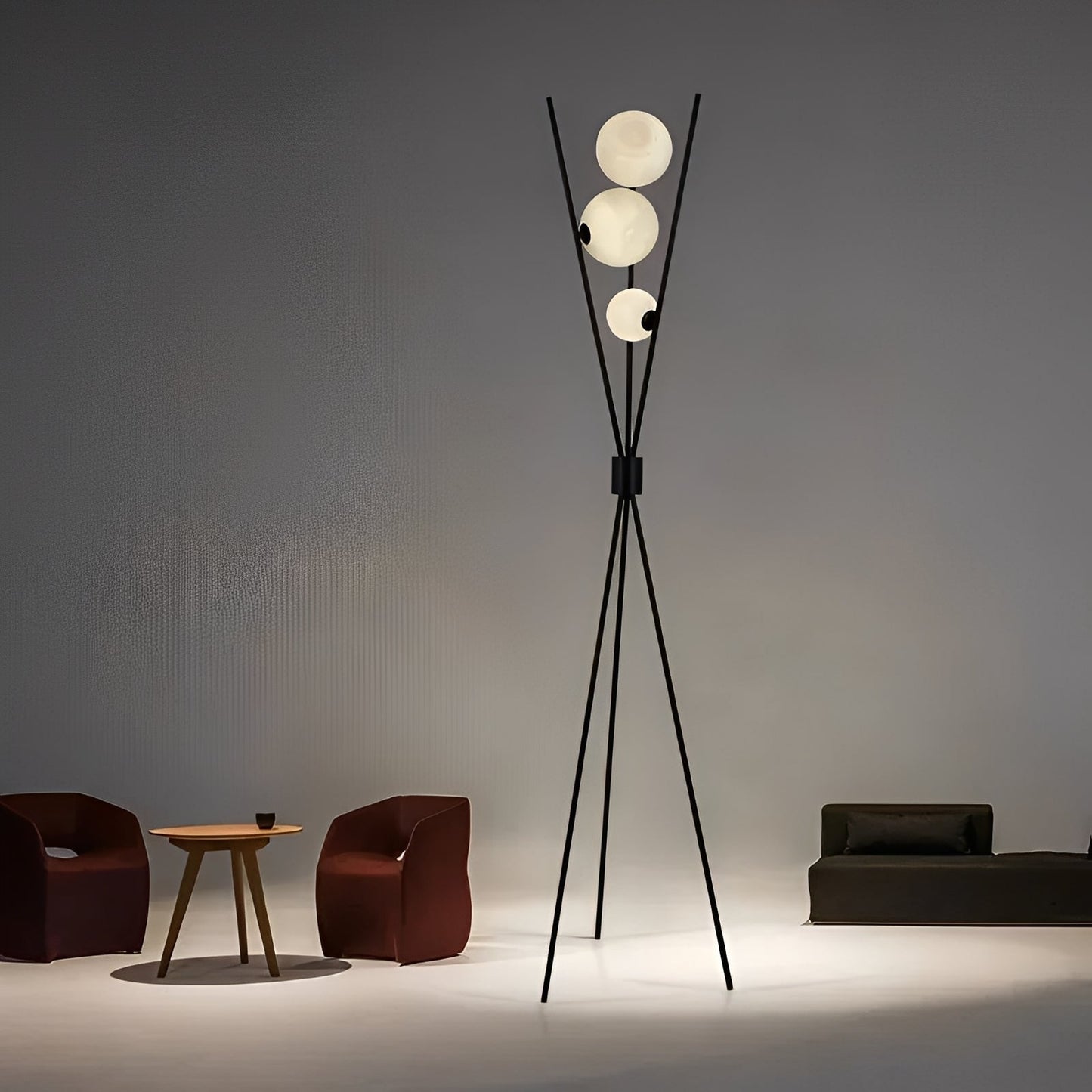 Analie – Schlichte Stehlampe mit Mond-Thema