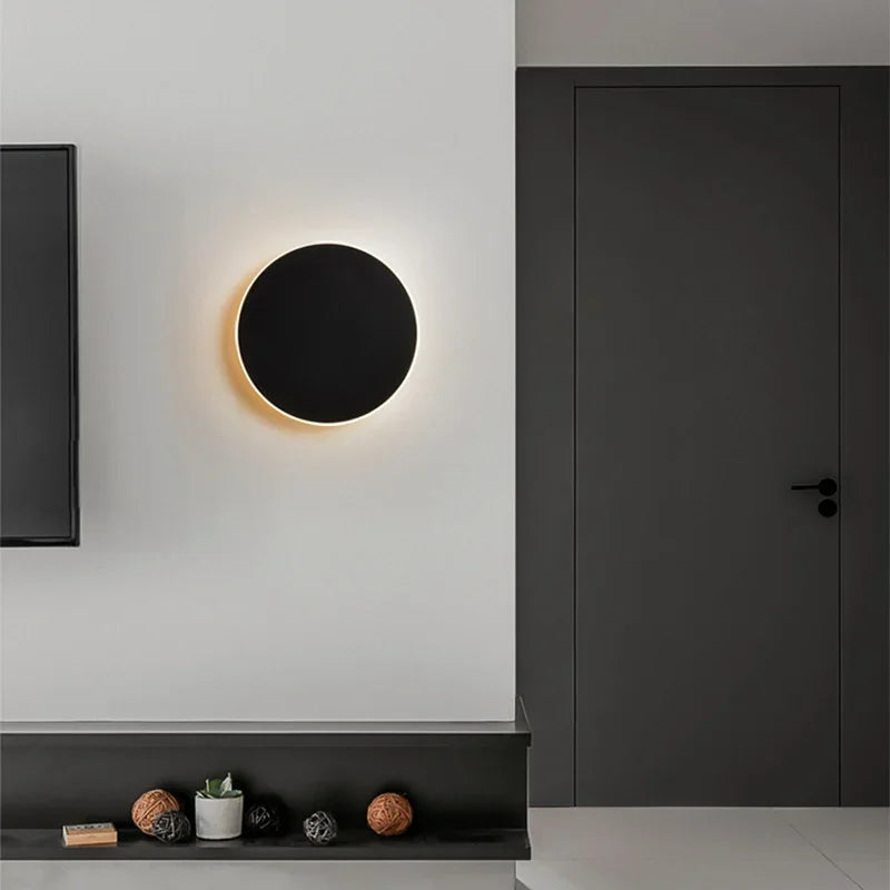 Runde Lichttreppe Wand Hintergrund Touch Lampe