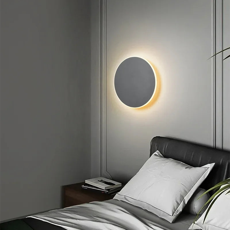 Runde Lichttreppe Wand Hintergrund Touch Lampe