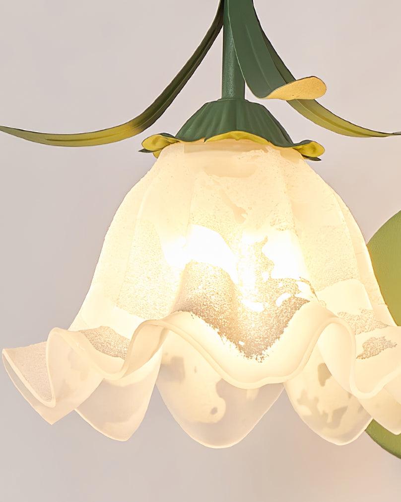 Neri – Wandleuchte im Orchideen-Design
