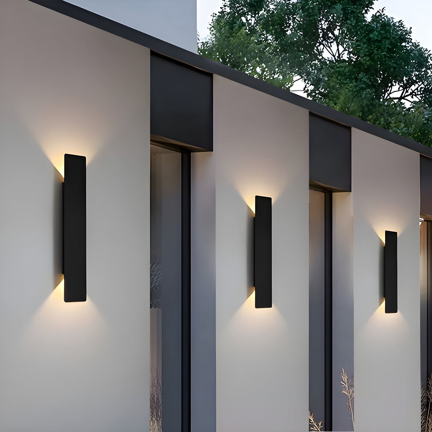 Moderne, minimalistische LED-Wandleuchte