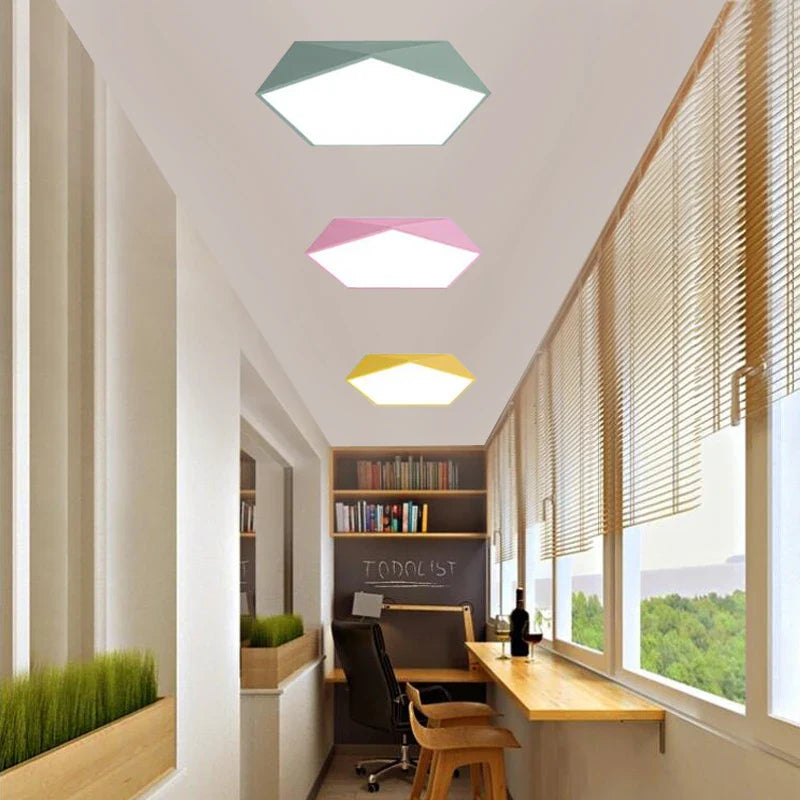 Polygon Shell Macaron Deckenleuchte