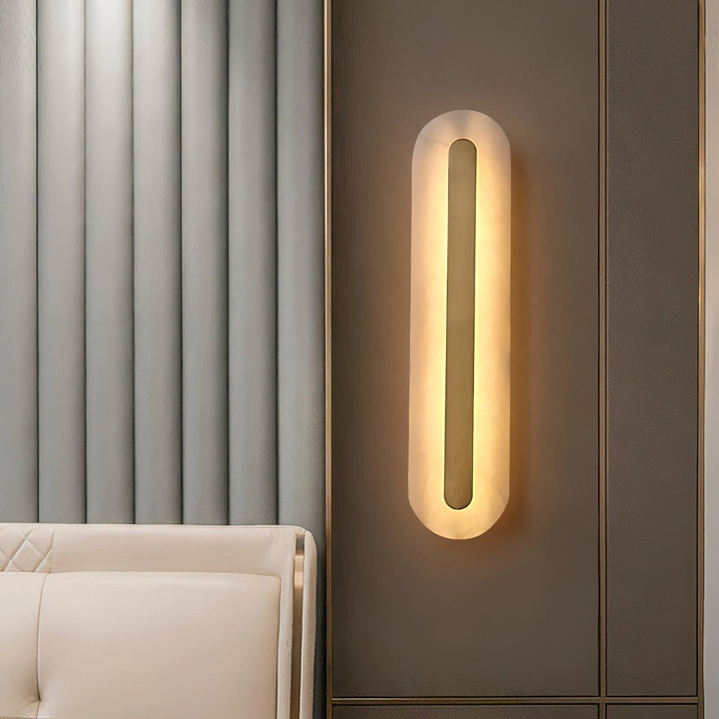 Alenya – Wandlampe aus Kupfer und Marmor