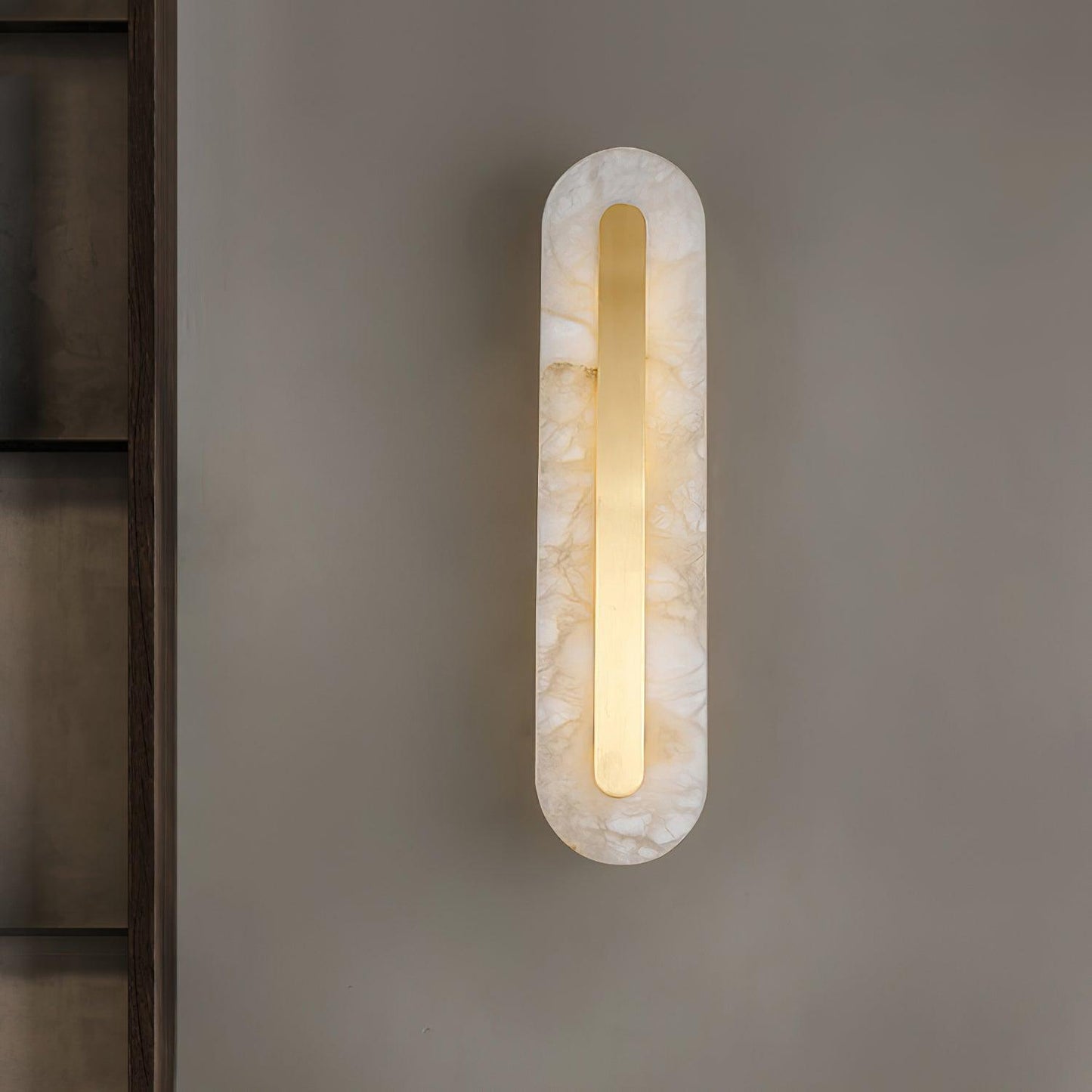 Alenya – Wandlampe aus Kupfer und Marmor