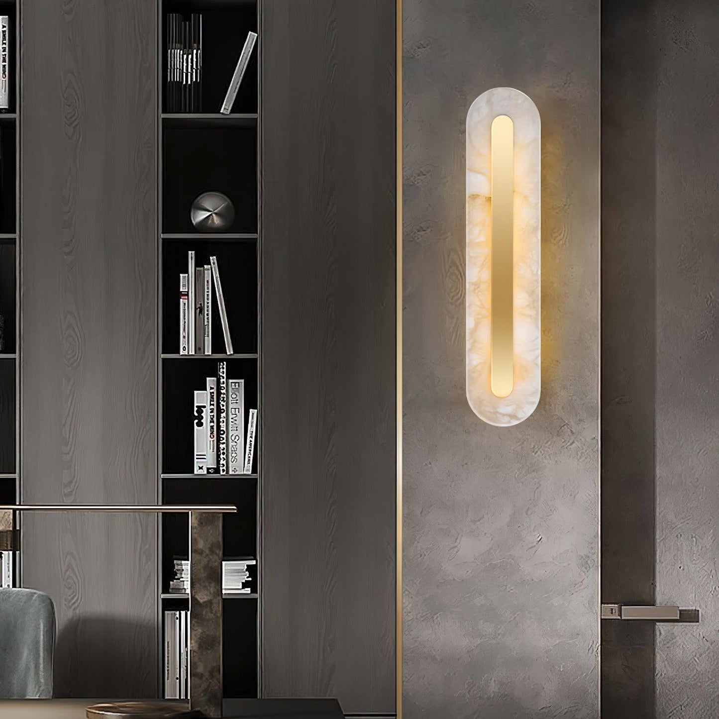Alenya – Wandlampe aus Kupfer und Marmor