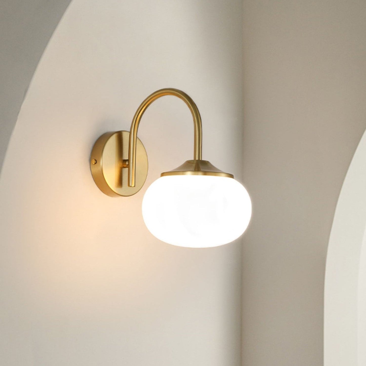 Celia – Eisen- und Glas-Wandleuchte