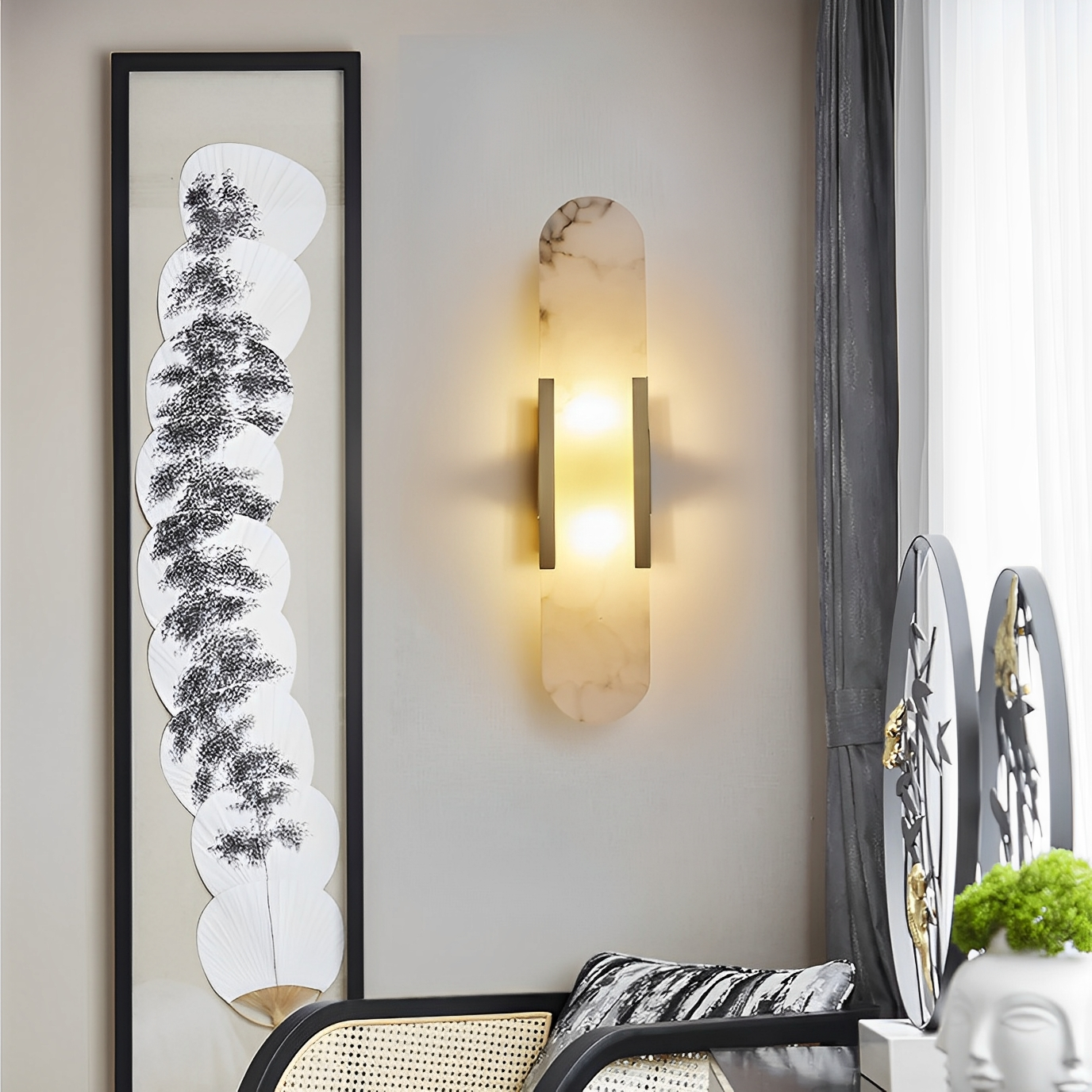 Orro – Moderne LED-Wandleuchte mit Marmor-Look