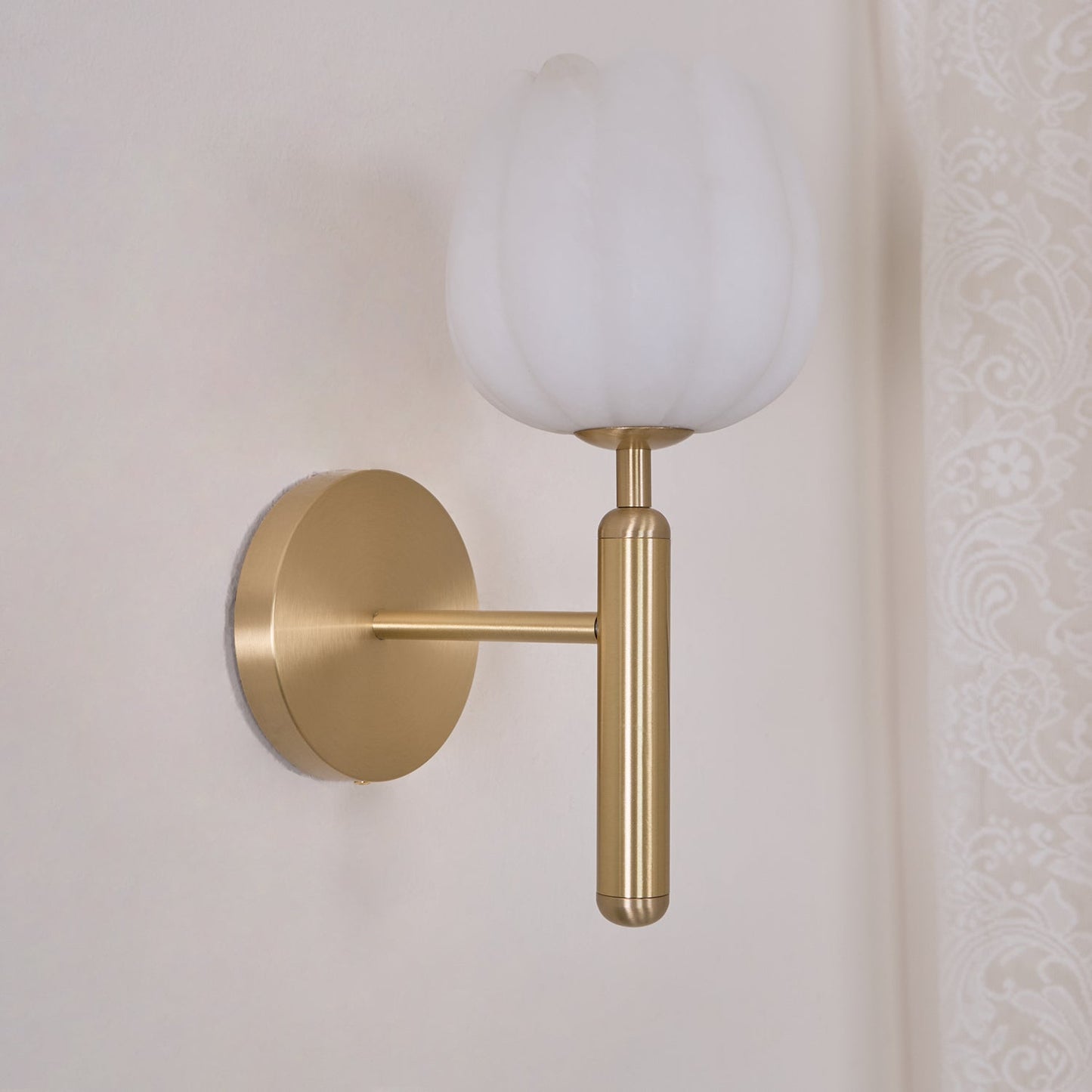Mei – Kupfer-Marmor Wandlampe