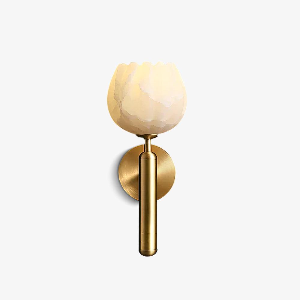 Mei – Kupfer-Marmor Wandlampe