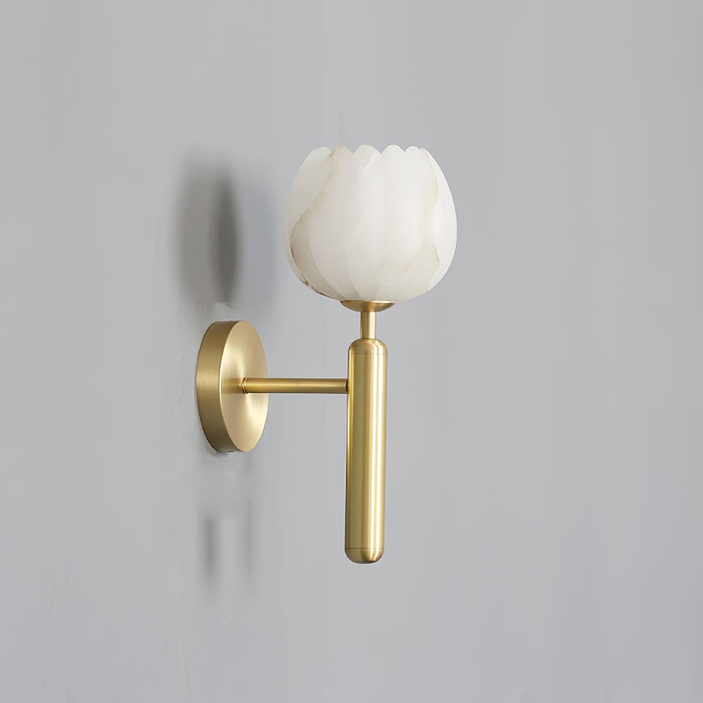 Mei – Kupfer-Marmor Wandlampe