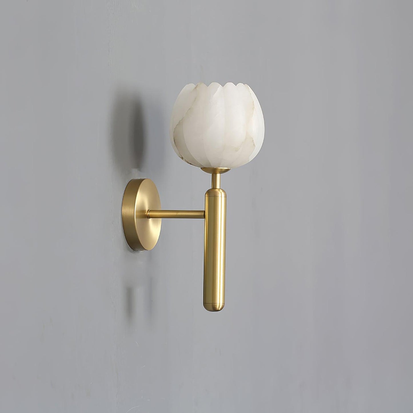 Mei – Kupfer-Marmor Wandlampe