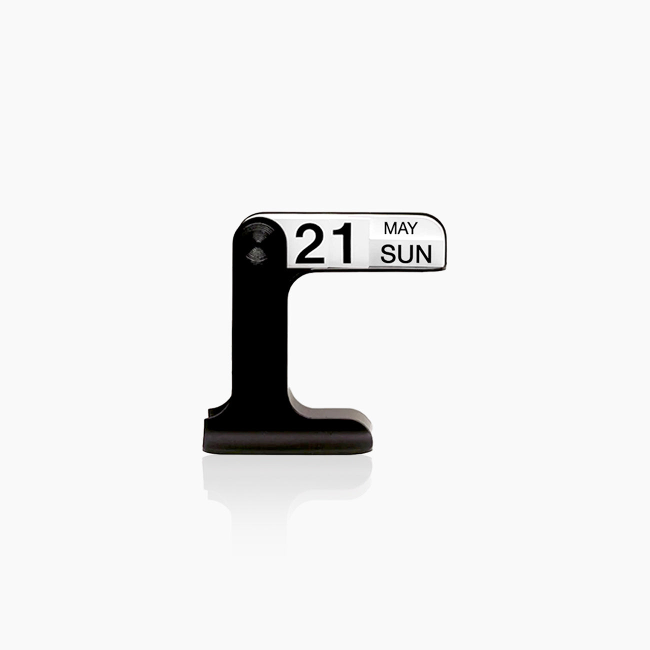 TimeFlip – Minimalistischer Desktop-Kalender in Schwarz